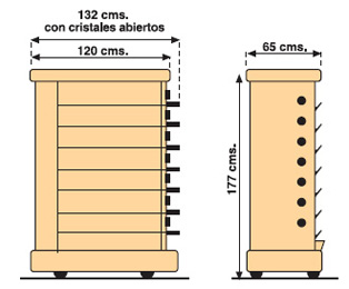 Dimensiones INOX 49-D